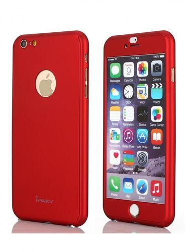 iPaky 360 Full Protection Case With Glass Screen Protector IPhone 6/6s – Red