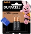 Duracell Batteries AAA Alkaline Up To 50% LONGER ,1.5v ,2 Batteries + Azwaaa Gift
