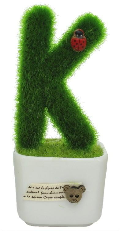 itoshi Home Decorative Customized Alphabet - K Hedge In The Pot