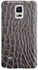 Stylizedd  Samsung Galaxy Note 4 Premium Slim Snap case cover Gloss Finish - Cowhide Leather - Brown-Black  N4-S-176