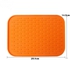 Kitchen Silicone Straightener Holder Pot Pan Mat Heat Non-slip Resistant Trivet Orange