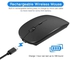 RECHARGEABLE WIRELESS MOUSE- BLACK