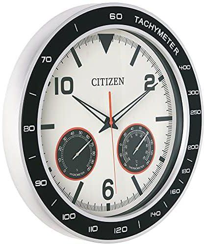Citizen CC2019 Outdoor Wall Clock, Black