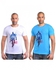 Smart G Set Of 2 Casual T-Shirts"Captain America" T-shirt - Blue & White
