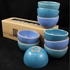 Keceramics Tableware Giftpack of 9 Pieces Pelangi Bowls (Blue Tones)