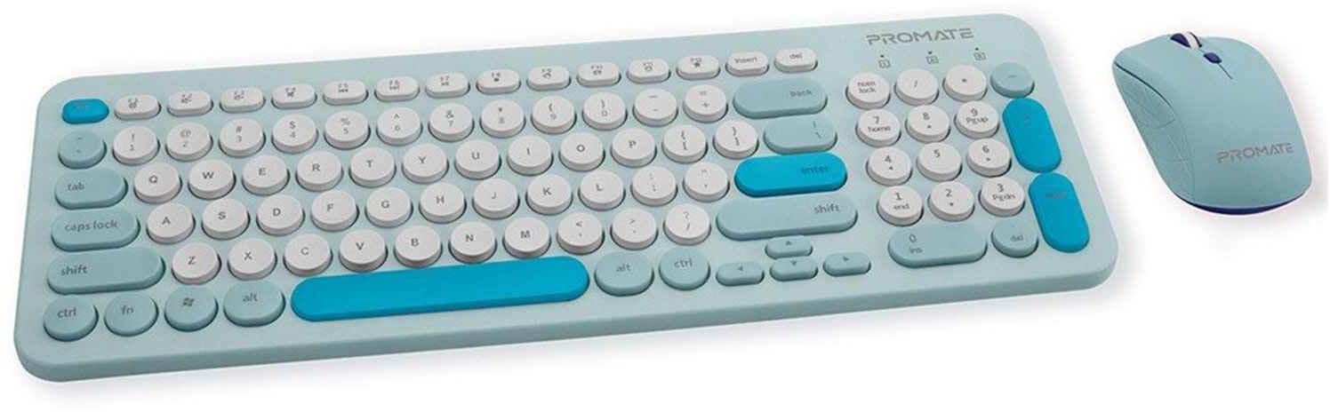 بروميت فأرة لوحة مفاتيح لاسلكية بتصميم إلكتروني  