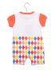 Basicxx Infant Girls Printed T-Shirt Romper White Size 0-3 Months