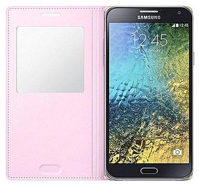 S View Cover For Samsung Galaxy E5 – Pink