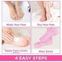Sausiry Moisturizing Whitening Exfoliating Reusable Spa Gel Silicone Socks (Pink)