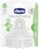 Chicco Natural Feeling Step-up Baby Bottle Teat 2 Pcs 4m+ Adjustable 2 Pc