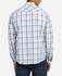 Frame Chest Pockets Full Sleeves Shirt -Grey & White