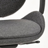 HATTEFJÄLL Office chair with armrests - Gunnared dark grey/black