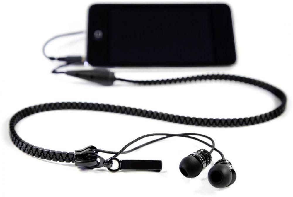 Zipbuds In-Ear Headphones for PC / Mobiles - Black (BK-06)