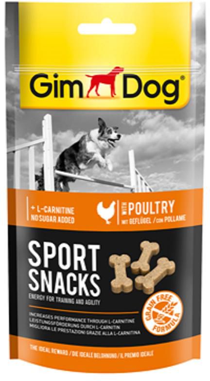 GimDog Sport Snacks Mini-Bones With Poultry - 60g
