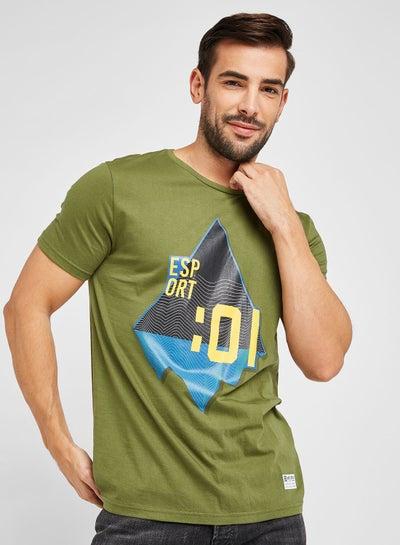 Front Graphic T-Shirt Green