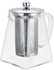 Generic 550ML/750ML Glass Tea Teapot Stainless SteelInfuser Filter Infuser Leaf Tank