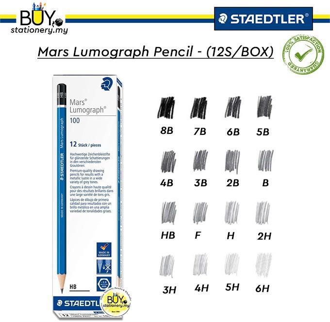 Staedtler Mars Lumograph Pencil - (12s/BOX)
