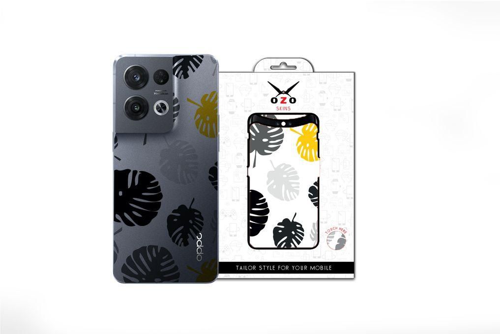 OZO Skins Ray Transparent Exotic Leaves Pattern (SV518ELP) (Not For Black Phone) For Oppo Rano 9 5G
