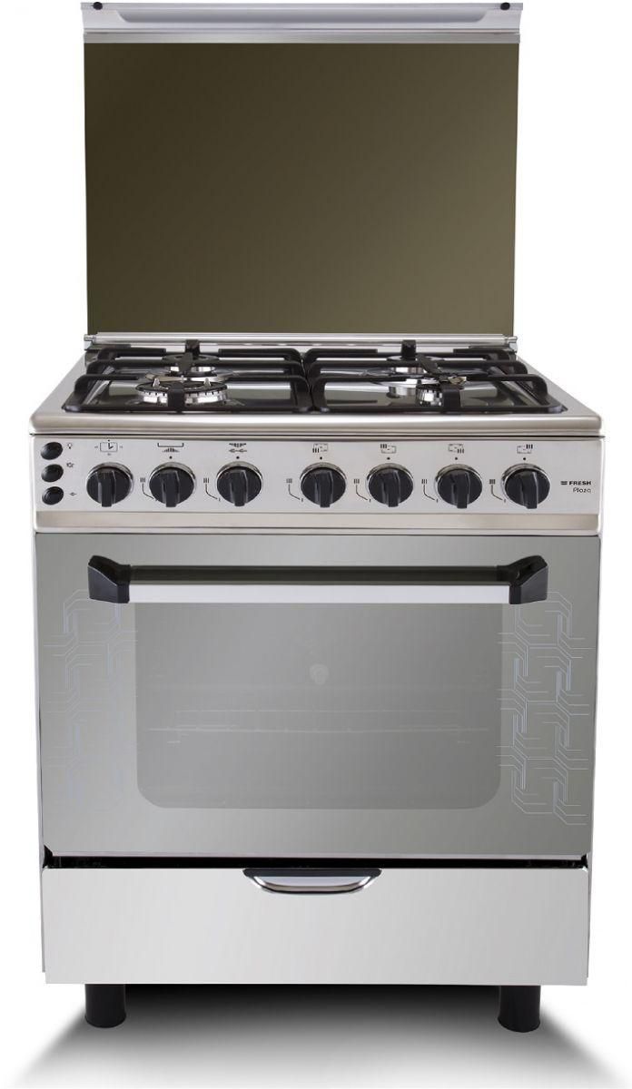 Fresh Plaza 60x60 Gas Cooker-Stainless