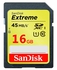 Sandisk Extreme SDXC 16GB, 45MB/s, C10