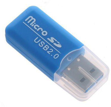 Generic High Speed Mini Micro SD Card Reader USB 2.0 Memory Transflash TF SDHC Lid Adapter