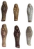 4 Pcs Of Egyptian Ushabti Shabti Shawabti Antique Replica Middle Kingdom Funerary 3D Mummy 2.4 Figure Statue Collectable