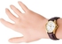 ساعة يد إنتايسر بعقارب طراز LTP-1183Q-7A - مقاس 32 مم - لون بني للنساء