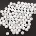 100PCS 8mm Natural White Beads Gemstone Round Loose Beads For Jewelry