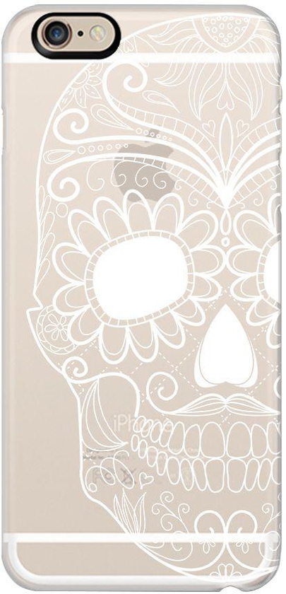 Movibile Iphone 6 Plus/6S Plus White Sugar Skull Case - Multi Color