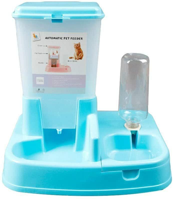 Aiwanto 2 in 1 Automatic Pet Feeder Dog Food Water Dispensers with Large Capacity Food Container Dog Food Bowl
