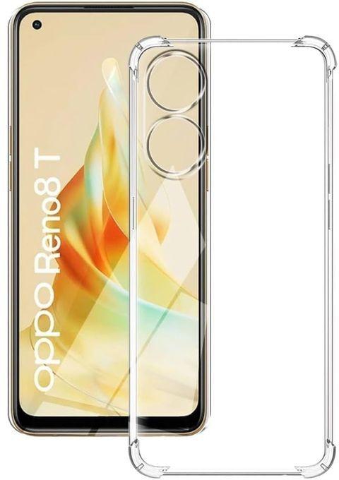 Ten Tech Transparent Cover With Anti-shock Corners Made Of Heat-resistant Polyurethane For Oppo Reno 8t 5G – Transparent