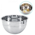 Generic Stainless Steel Thicker Mixing Bowl With Lid Baking Salad Bowls Kitchen Cooking Tools(26cm)