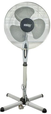 Redberry RST602, 16″, Standing Fan – White & Gray