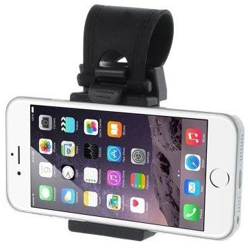 Mini Retractable Car Steering Wheel Stand Holder for iPhone 6 / Sony Xperia Z3 – Black
