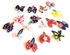 12 Piece Bow-Tie Hair Snap Clip Set Multicolour 2X6X4inch