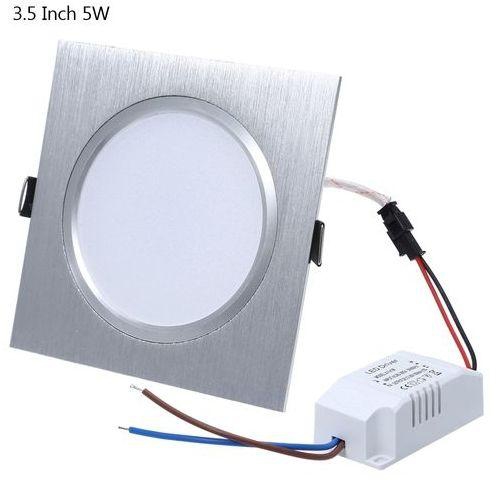 Generic Square 3.5 Inch 5W LED Panel Light Ceiling Downlight 3.5 INCH - 5W - Silver