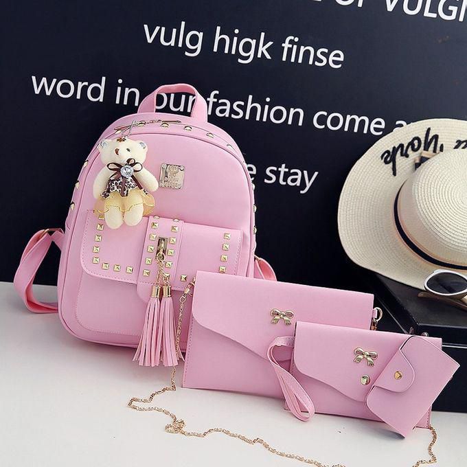 Fashion 4 In 1 Monkey Bags-Pink price from jumia in Kenya - Yaoota!