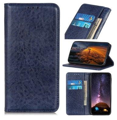 Case Cover For Google Pixel 7 5G Magnetic Crazy Horse Texture Leather Phone Case(Blue)
