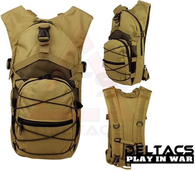 Deltacs Tactical Hydration Back Pack (Tan)