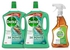 Dettol Pine Antibacterial Power Floor Cleaner With 3 Times Powerful Cleaning (Kills 99.9% Of Germs), 1.8L, Twin Pack + Dettol Original Anti-Bacterial Surface Disinfectant Liquid Trigger, 500 Ml