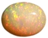 حجر أوبال شمسي ناري متغير اللون بيضاوي الشكل بوزن 1.5 قيراط