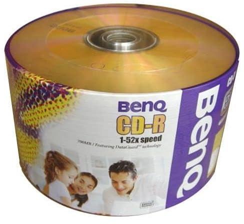 BenQ 700MB CD-R Blank Spindle - Pack of 50 Data guard technology Triple data protection protects recorded data from heat damage