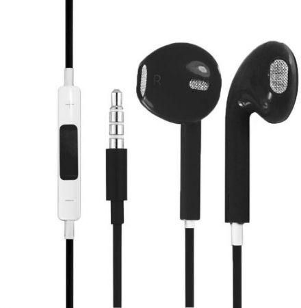 Apple iPhone 5 & 5S EarPods Headset Handsfree with Remote and Mic - Black