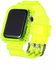 Green TPU Ultra Transparent Band With Case For Apple Watch 38-40mm Yellow