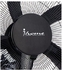 iHome Wall Fan, 18 Inch, 50 Watt, Black- KI-1801N