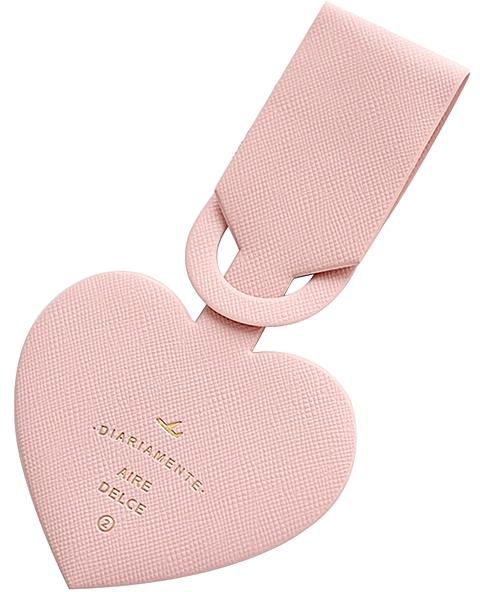 Sanwood Simple Heart-shaped Luggage Tags PVC Passport Label Straps Travel Accessories-Pink