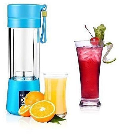 Generic Portable Blender Juicer Cup / Electric Fruit Mixer / USB Juice Blender, Rechargeable,Blades In 3D For Superb Mixing, 380mL