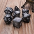 Generic Freebang 7pcs/set D4-D20 Multi Sides Dice TRPG Games Dungeons & Dragons Opaque Pop Black