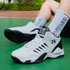 Fashion Trendy Sports Shoes For Men And Women Basketball Shoes-Black White