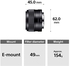 Sony E 35mm F1.8 Oss Lens Compact E Mount Multi Purpose Lens Sel35F18, Black